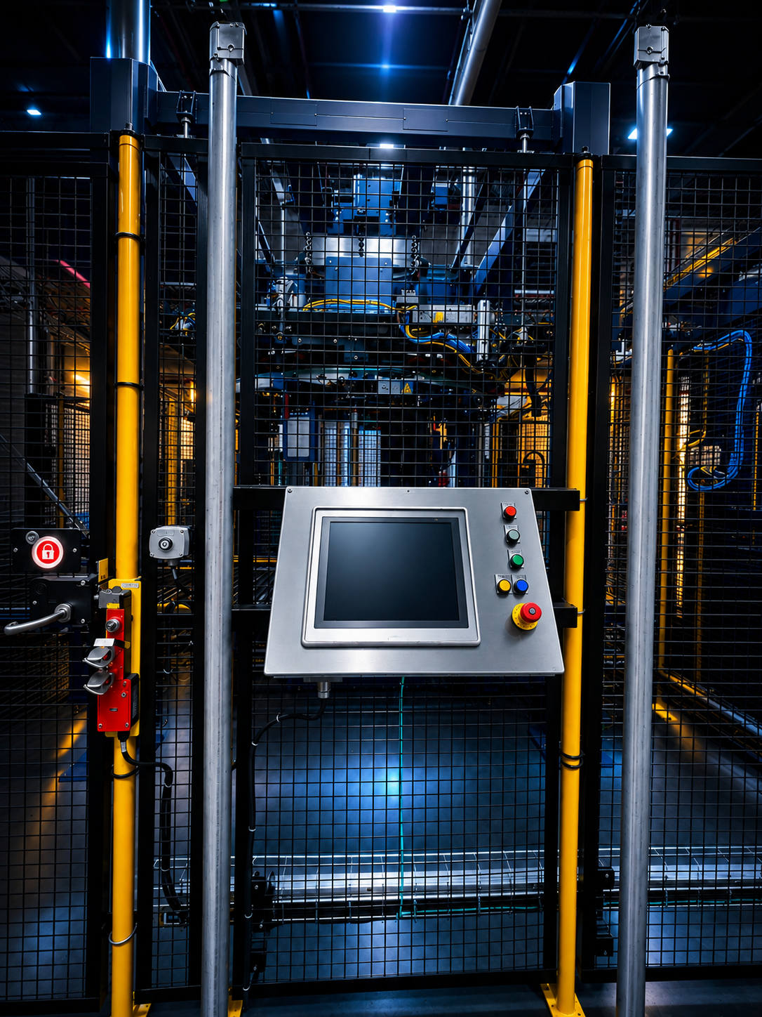 Control panel console and automation cabinets
