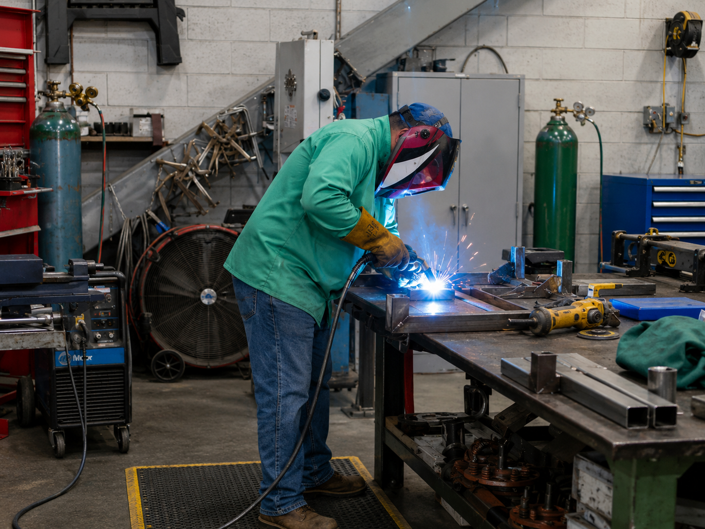 Welding and mechanical repair during a shutdown